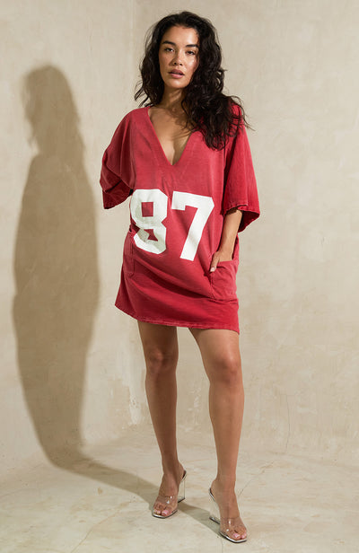 87 Tunic - Washed Red