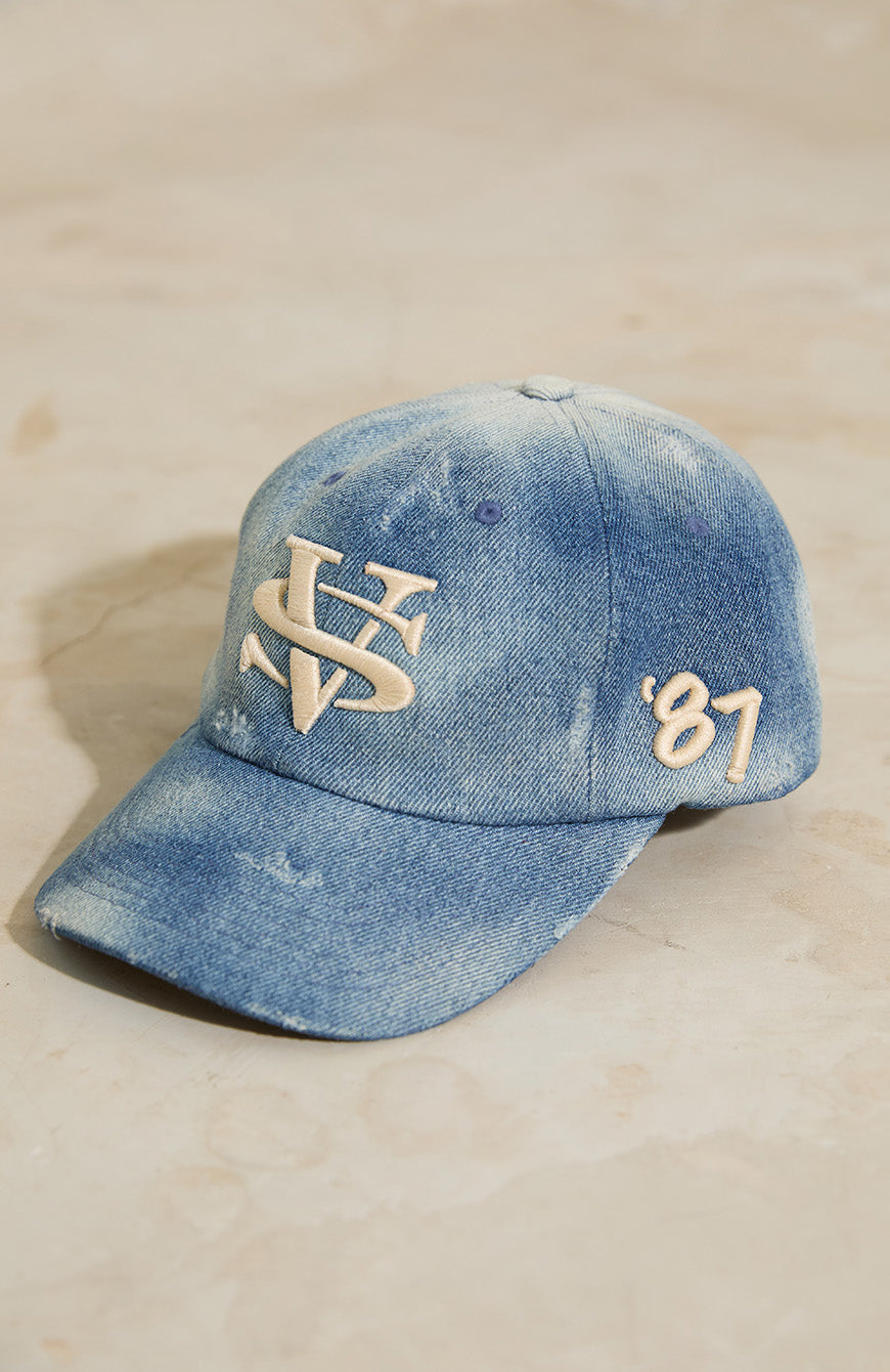 VS BASEBALL HAT - DISTRESS DENIM