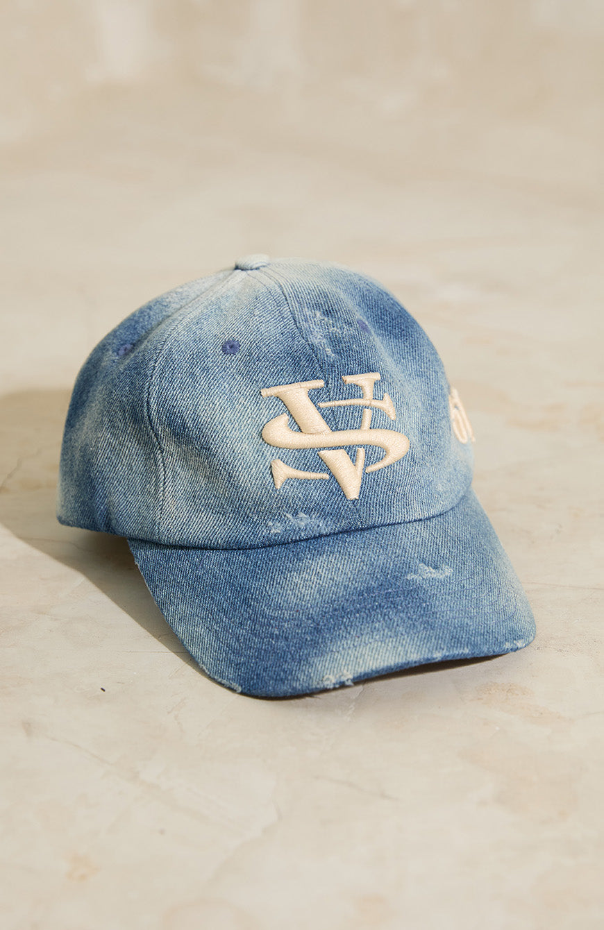 VS BASEBALL HAT - DISTRESS DENIM