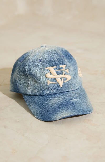 VS BASEBALL HAT - DISTRESS DENIM