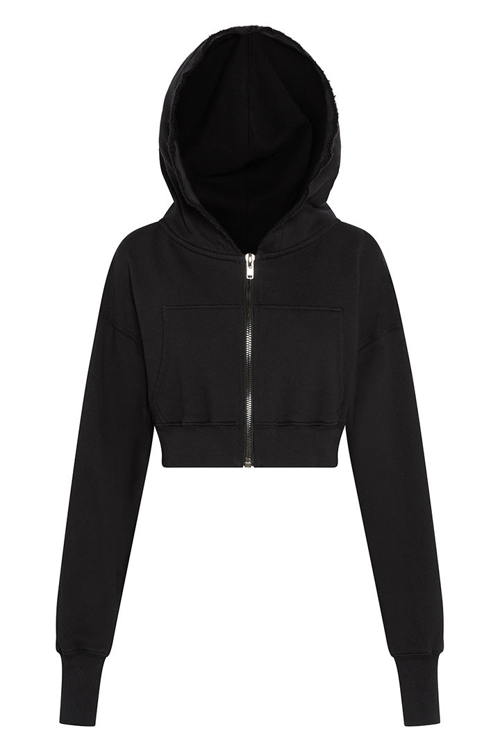 Juicy Crop Zip Hoodie / Black – VINTAGE SOULS INC.